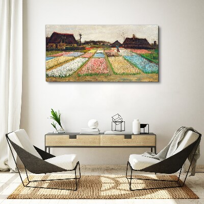 Tablou canvas Câmpuri de lalele de primăvară