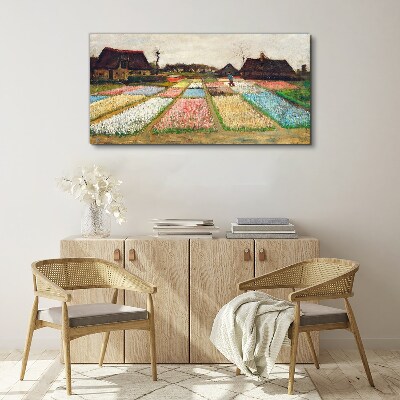 Tablou canvas Câmpuri de lalele de primăvară