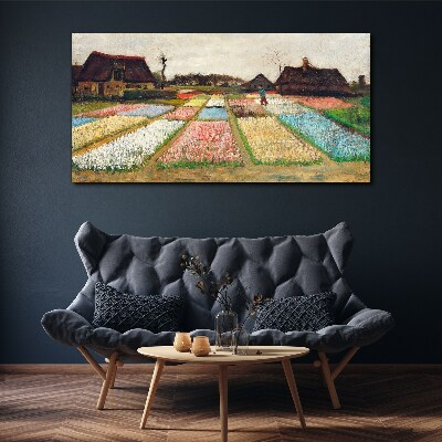 Tablou canvas Câmpuri de lalele de primăvară