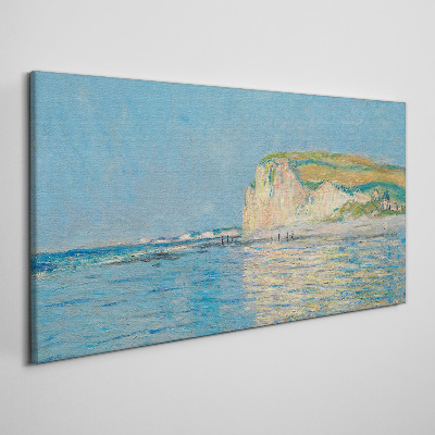 Tablou canvas Marea joasă la Pourville Monet