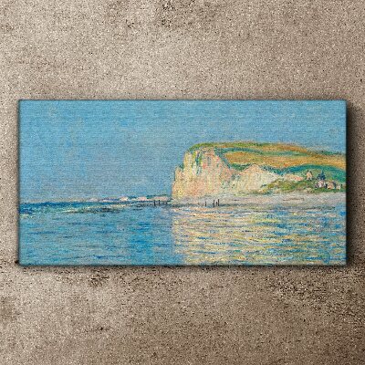 Tablou canvas Marea joasă la Pourville Monet