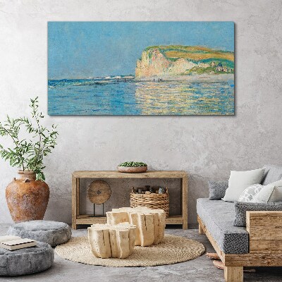 Tablou canvas Marea joasă la Pourville Monet