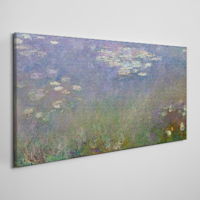 Tablou canvas Reflecții liliac în apă