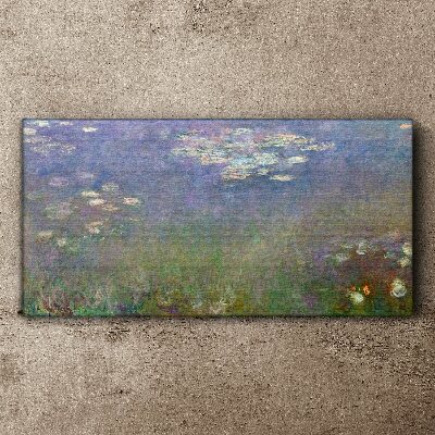 Tablou canvas Reflecții liliac în apă