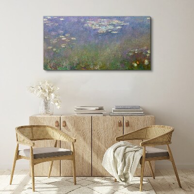 Tablou canvas Reflecții liliac în apă