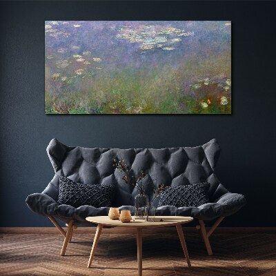 Tablou canvas Reflecții liliac în apă