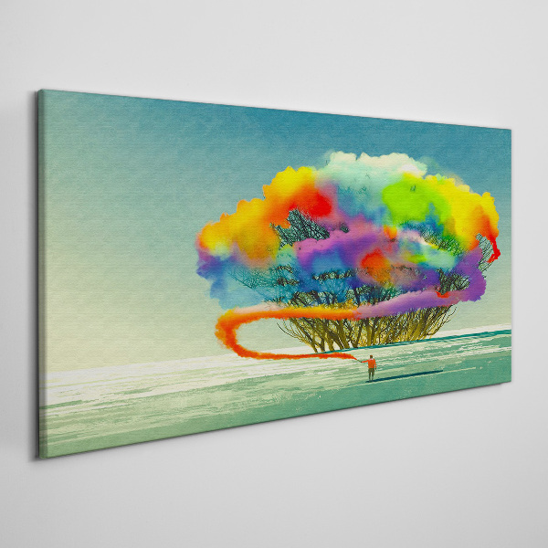 Tablou canvas Un vis colorat despre un copac