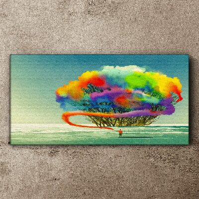 Tablou canvas Un vis colorat despre un copac