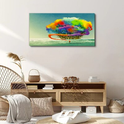 Tablou canvas Un vis colorat despre un copac