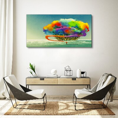 Tablou canvas Un vis colorat despre un copac