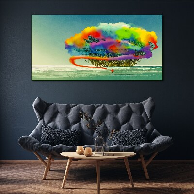 Tablou canvas Un vis colorat despre un copac