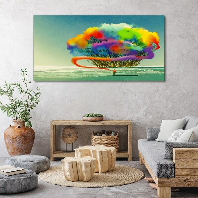 Tablou canvas Un vis colorat despre un copac