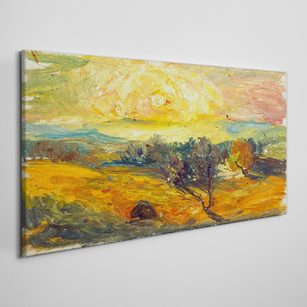Tablou canvas Câmpuri aurii sub soare