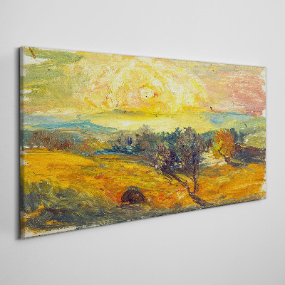 Tablou canvas Câmpuri aurii sub soare