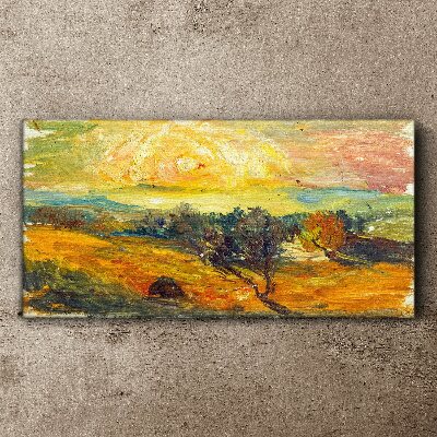 Tablou canvas Câmpuri aurii sub soare