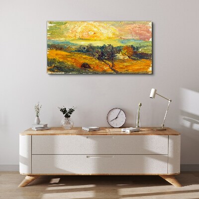 Tablou canvas Câmpuri aurii sub soare