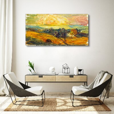 Tablou canvas Câmpuri aurii sub soare