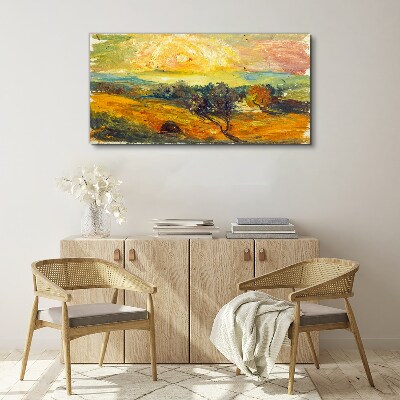 Tablou canvas Câmpuri aurii sub soare