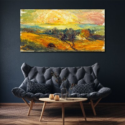 Tablou canvas Câmpuri aurii sub soare