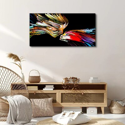 Tablou canvas Unirea sufletelor colorate