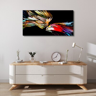 Tablou canvas Unirea sufletelor colorate
