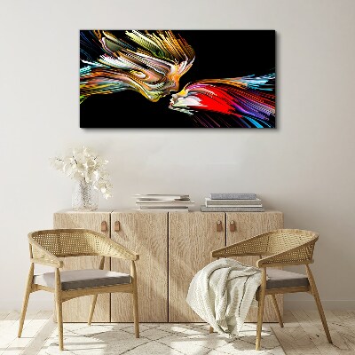 Tablou canvas Unirea sufletelor colorate