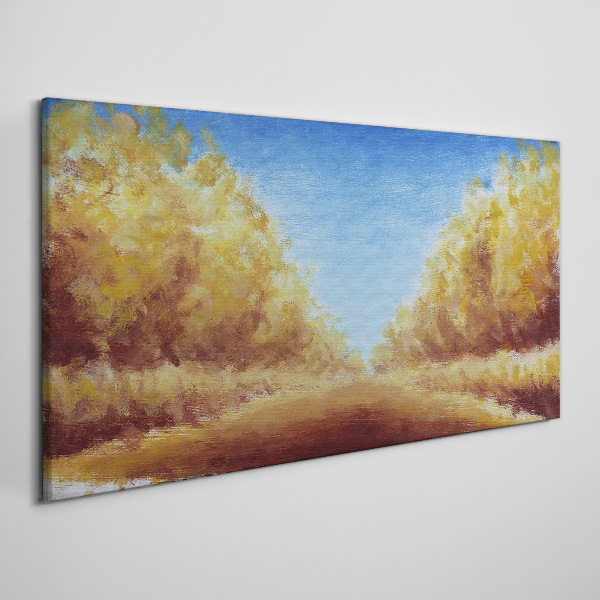 Tablou canvas Alei aurii în soarele verii