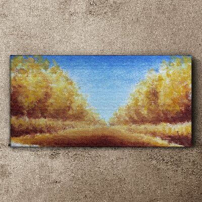 Tablou canvas Alei aurii în soarele verii
