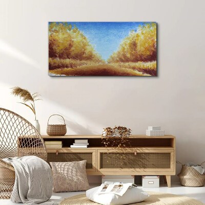 Tablou canvas Alei aurii în soarele verii