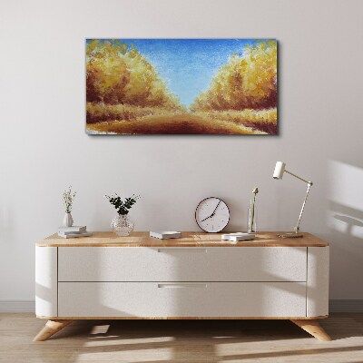 Tablou canvas Alei aurii în soarele verii