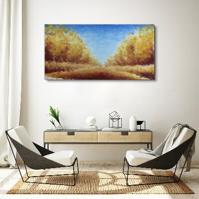Tablou canvas Alei aurii în soarele verii