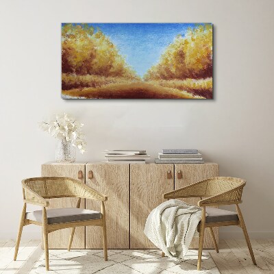 Tablou canvas Alei aurii în soarele verii
