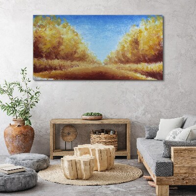 Tablou canvas Alei aurii în soarele verii