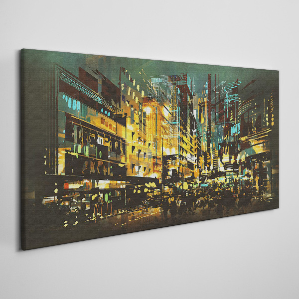 Tablou canvas Metropola de noapte