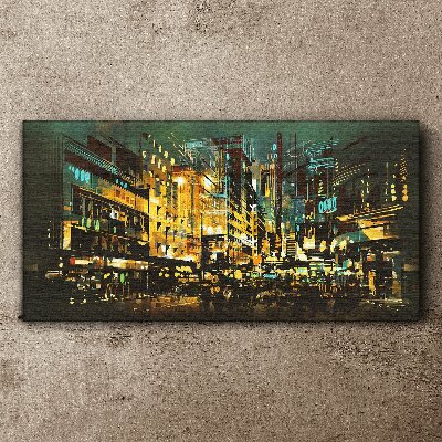 Tablou canvas Metropola de noapte