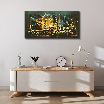 Tablou canvas Metropola de noapte