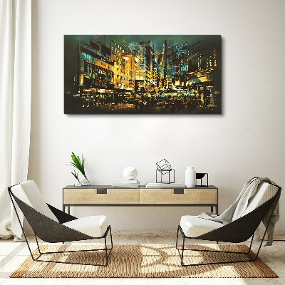 Tablou canvas Metropola de noapte