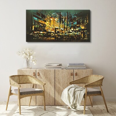 Tablou canvas Metropola de noapte