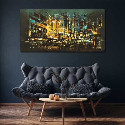 Tablou canvas Metropola de noapte