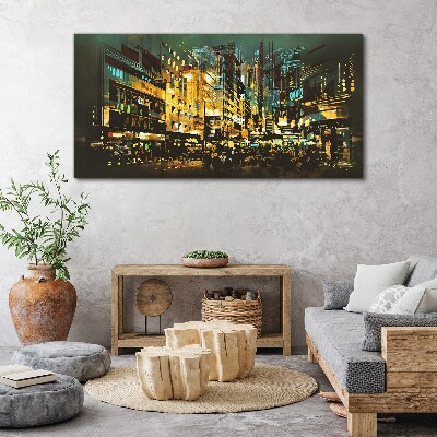 Tablou canvas Metropola de noapte