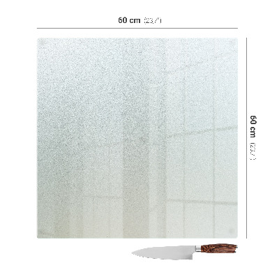 Placă de protecție din sticlă semitransparentă pentru aragaz, model pătrat