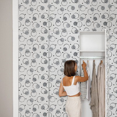 Autocolant mobila Cercuri creative