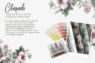 Folie autoadeziva pentru mobila Flori colorate