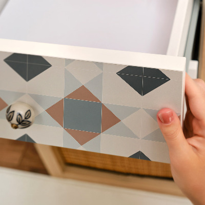 Folie autoadeziva pentru mobila Compoziție geometrică