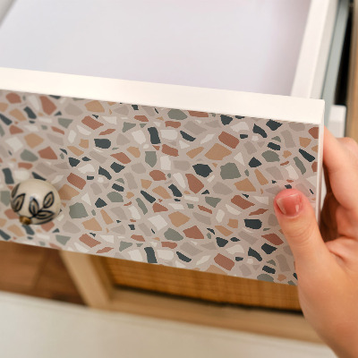 Autocolante mobila copii Model de terrazzo