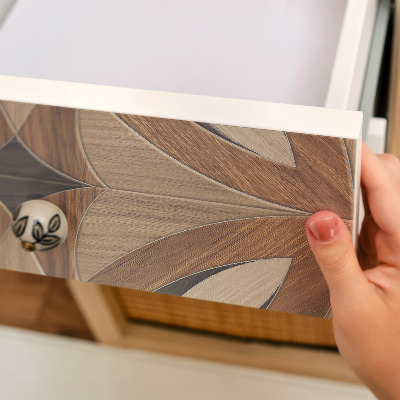 Autocolante mobila copii Flori din lemn