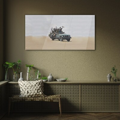 Tablou sticla Războiul Banksy