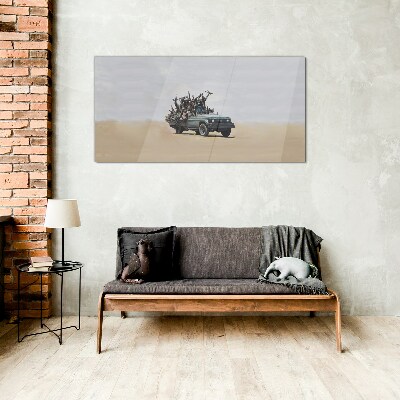 Tablou sticla Războiul Banksy