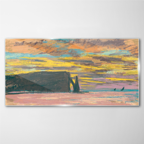 Tablou sticla Apus de soare Claude Monet