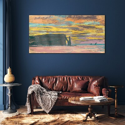 Tablou sticla Apus de soare Claude Monet